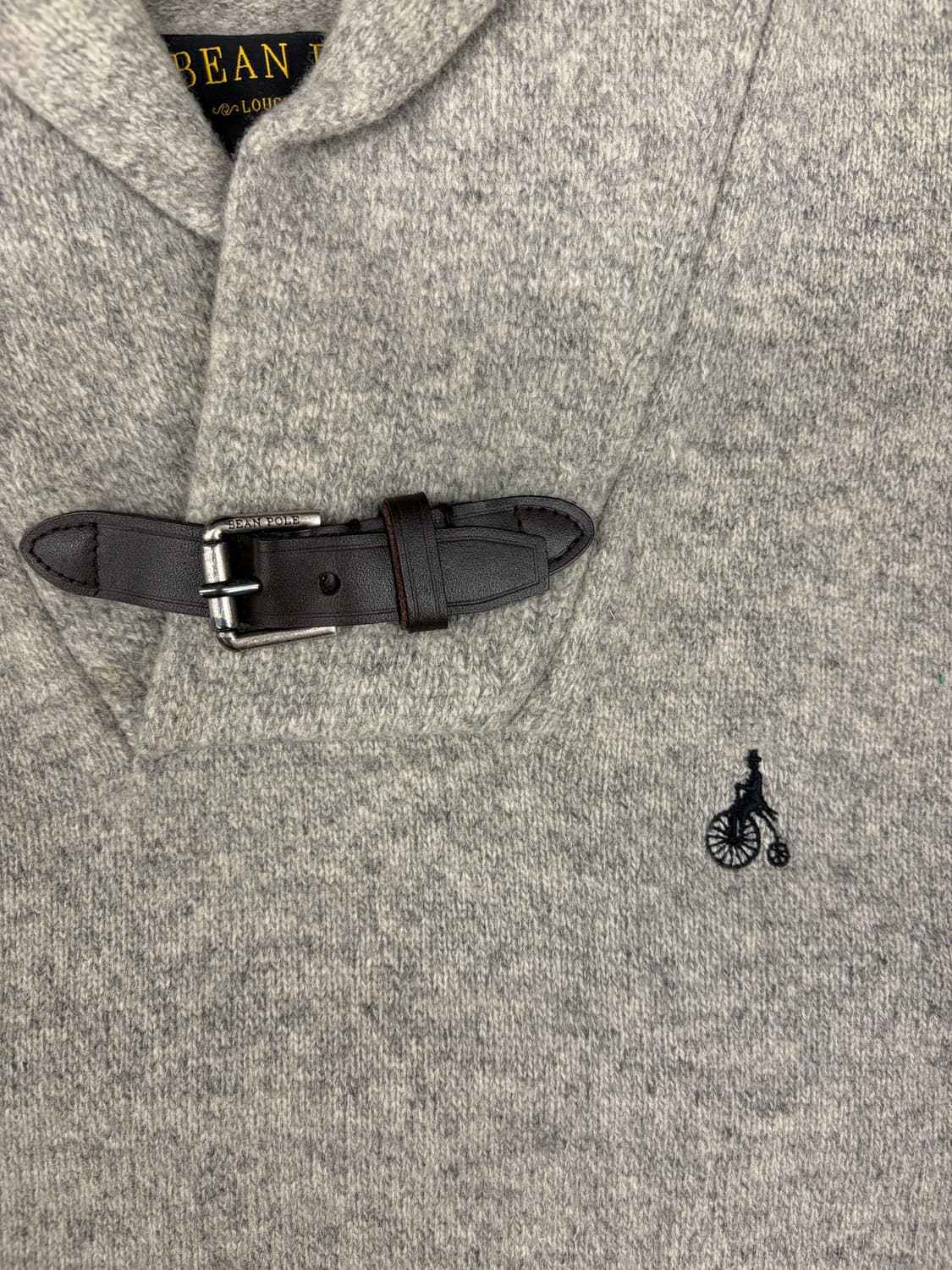 [100]빈폴 남성 그레이 울100니트 상품이미지2