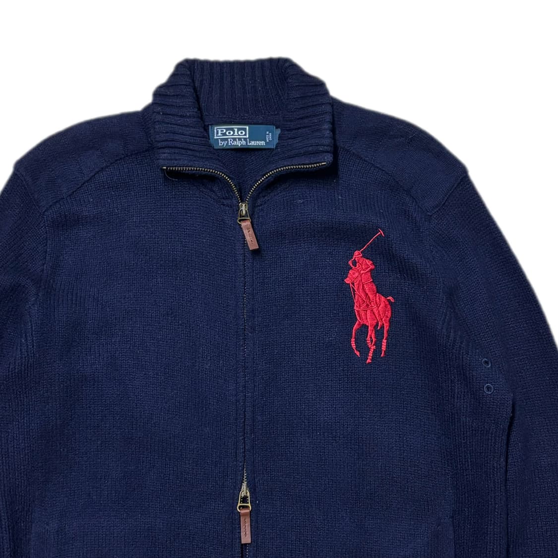 Polo Big Pony Lambs Wool Kint Zip-up 상품이미지2