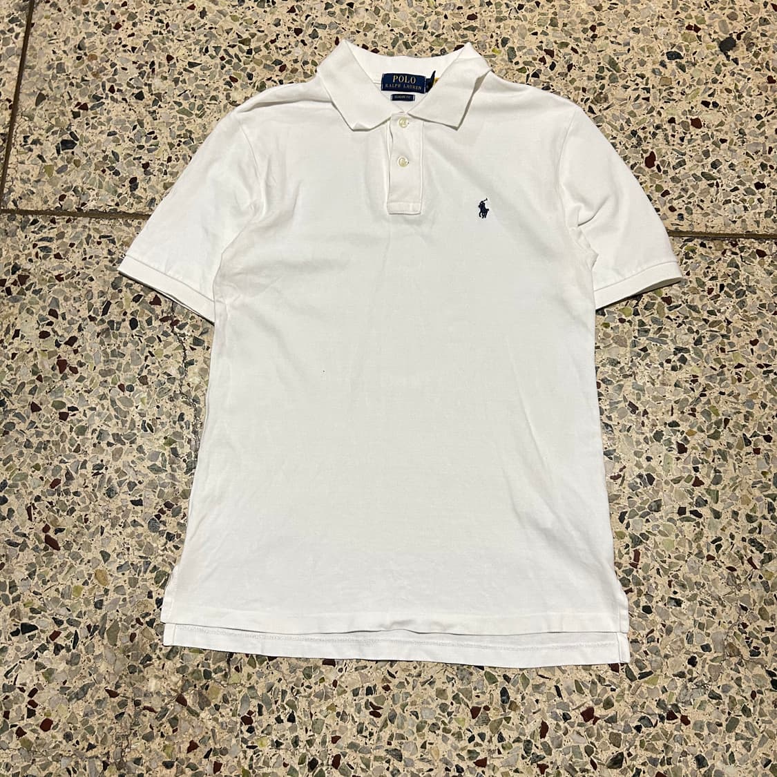 폴로(POLO RalphLauren)화이트 카라 반팔티 상품이미지1