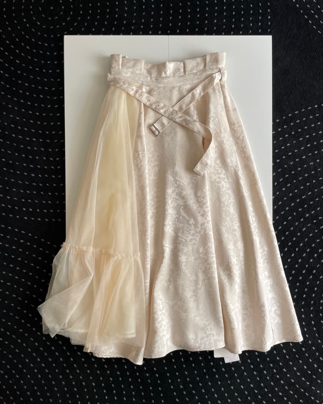 Jacquard long skirt 상품이미지1
