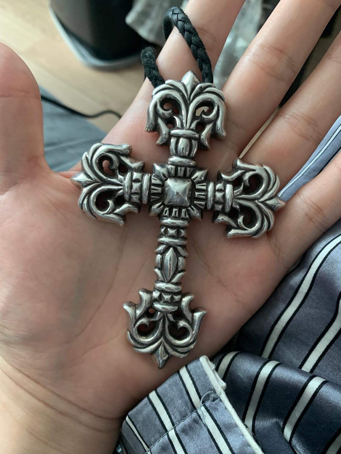 GD착용 크롬하츠 필리그리 XL 펜던트 볼로팁 목걸이 상품이미지2