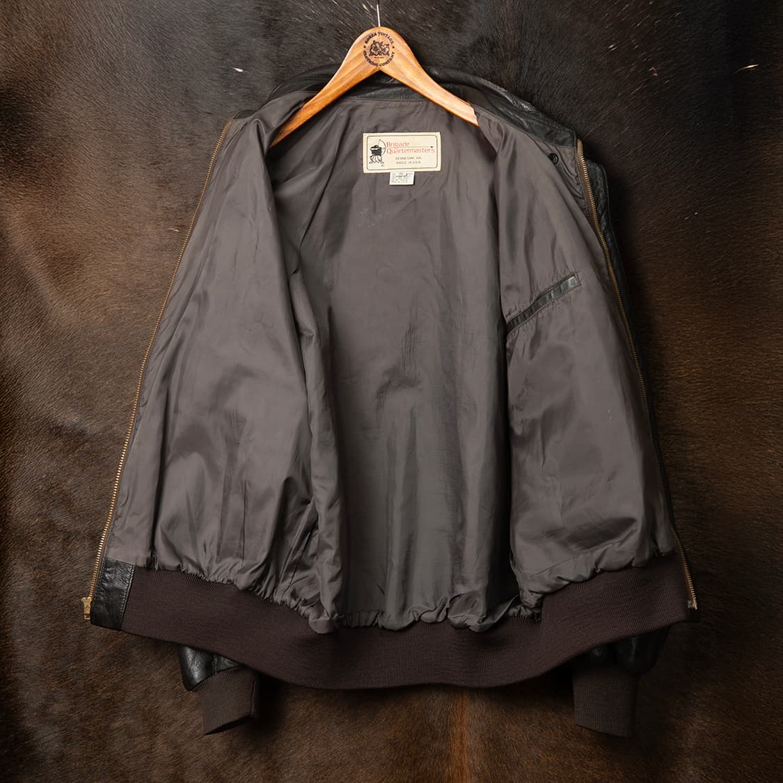 [115] 70s Brigade 고트스킨 A-2 레더 플라이트 자켓  상품이미지9