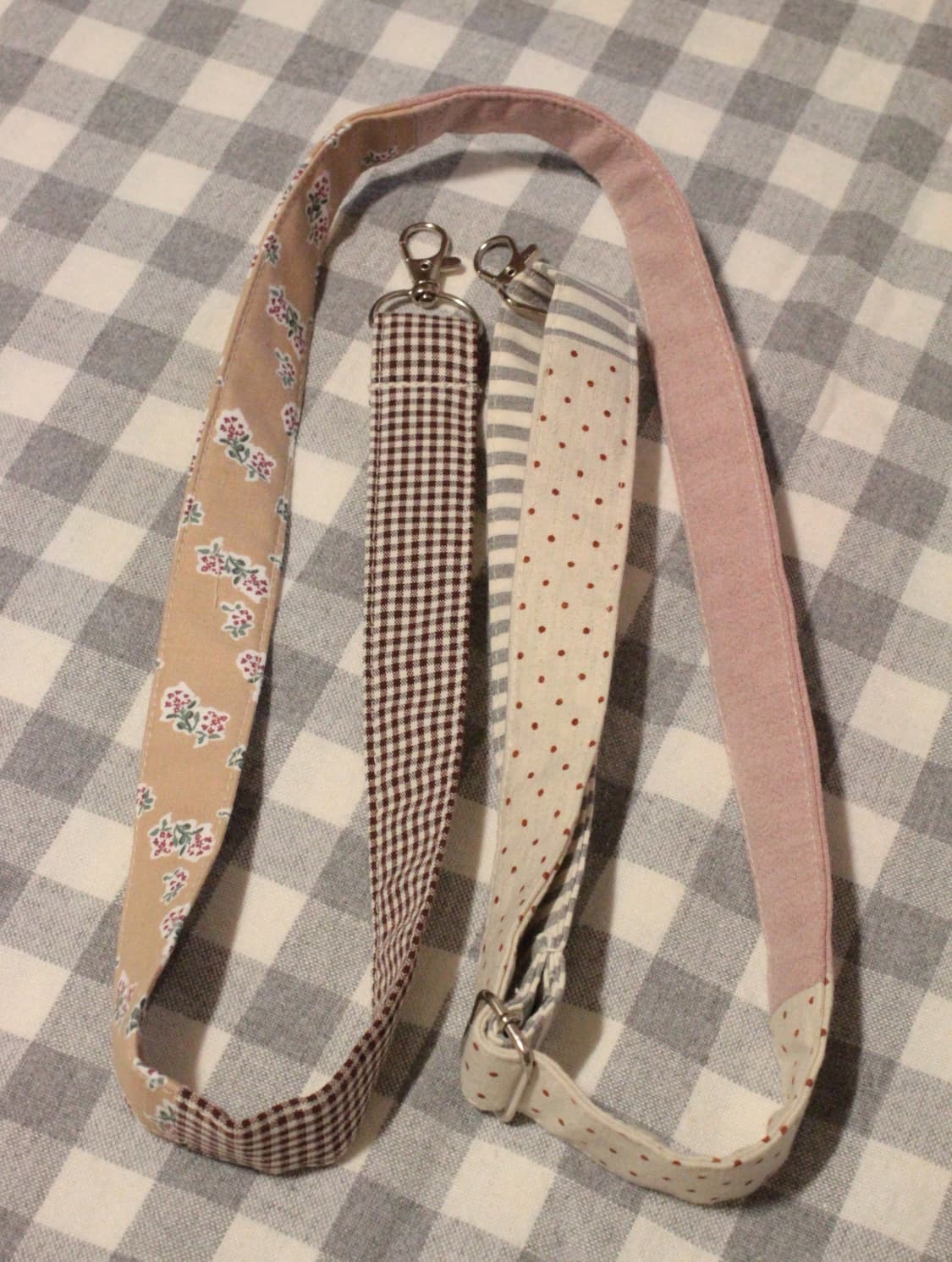 핸드메이드 패치워크 가방끈 숄더끈 상품이미지1