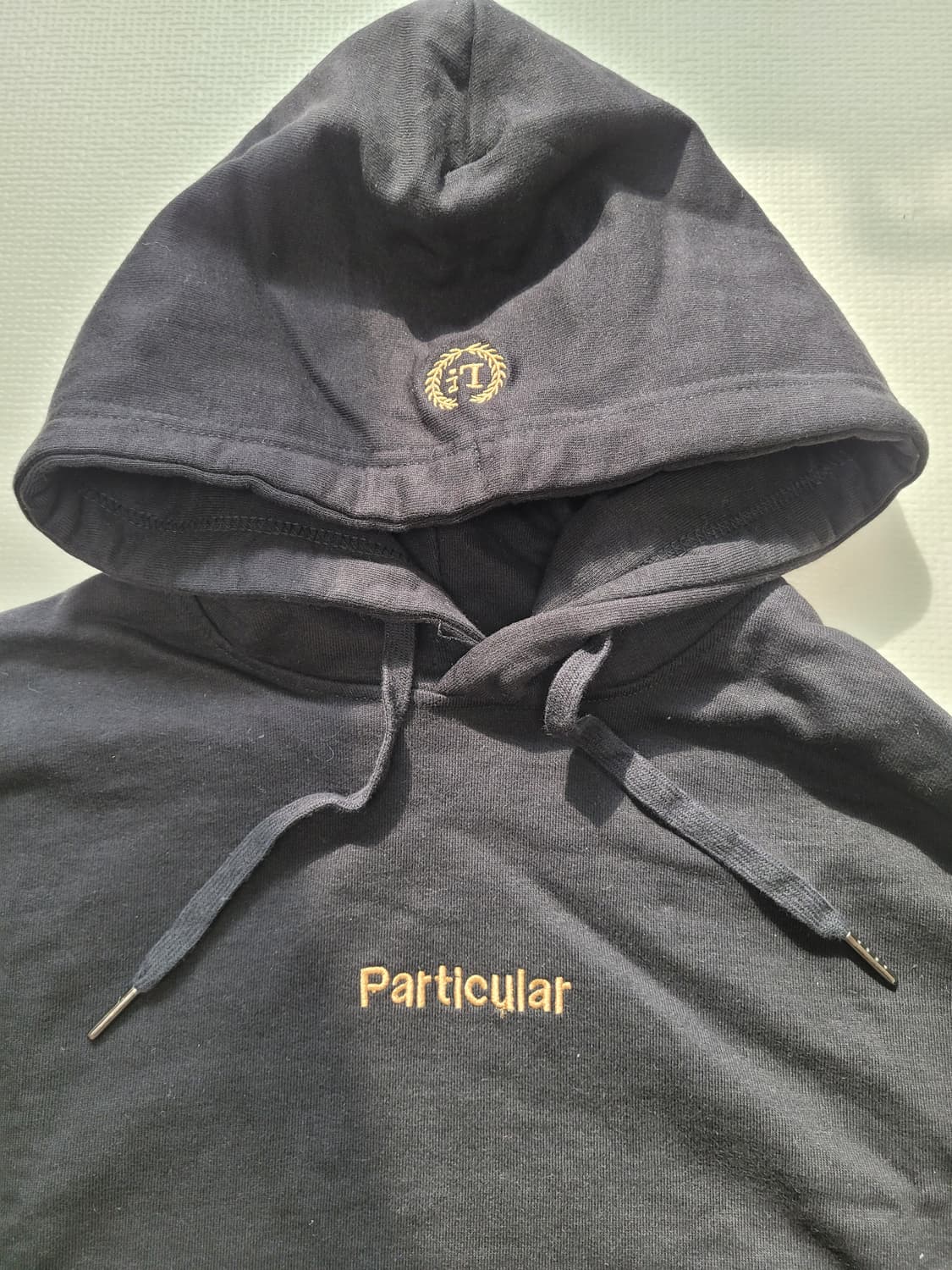 스파오 SPAO 남자 레터자수 후드티 XL 블랙  상품이미지4