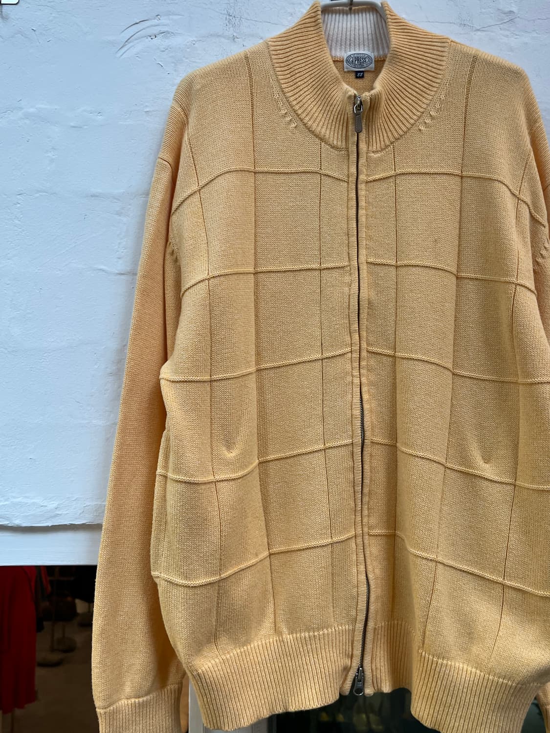 J.Press 옐로우 니트 집업 LL 상품이미지4