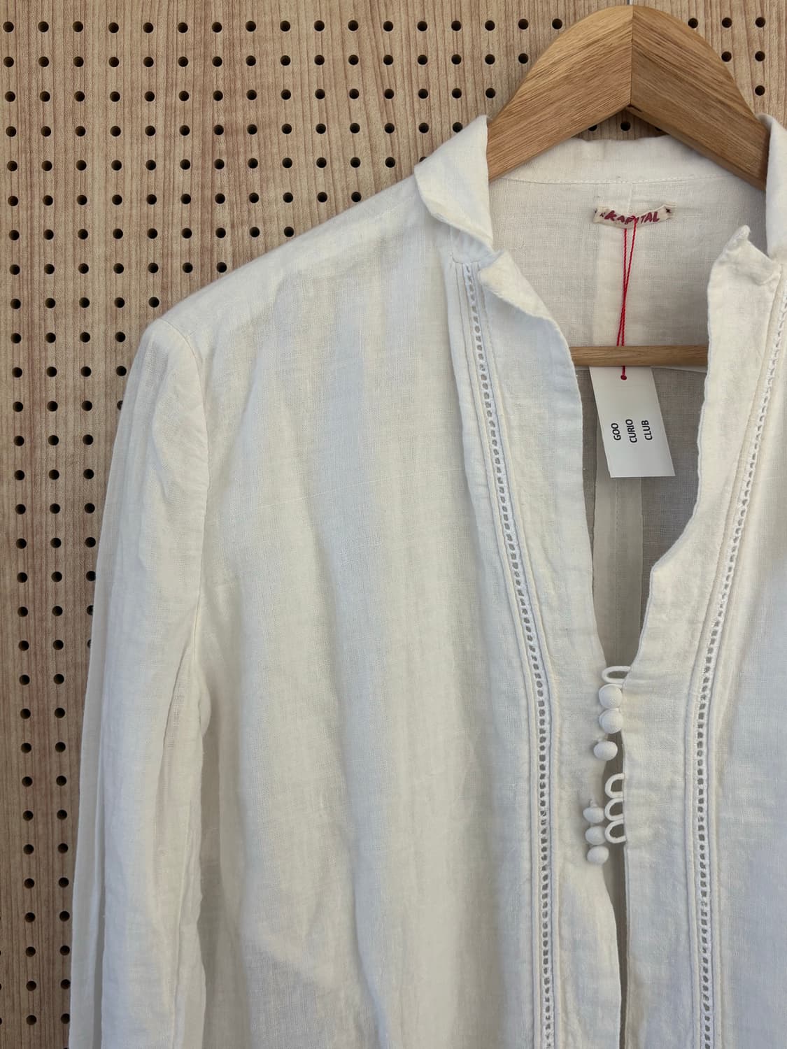 캐피탈 코튼 롱 블라우스 상품이미지3