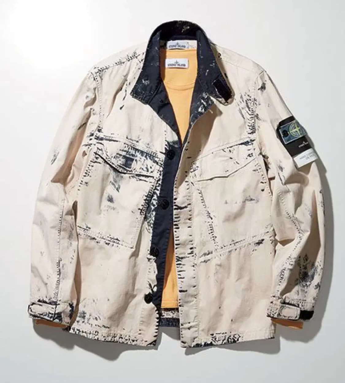 스톤아일랜드 핸드 코로션 온 라소 자켓 L(105) 상품이미지5