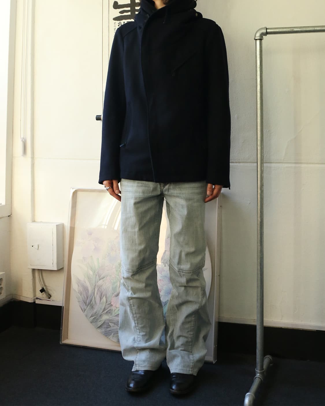 캐서린 햄넷 런던 비대칭 네이비 피코트 상품이미지2