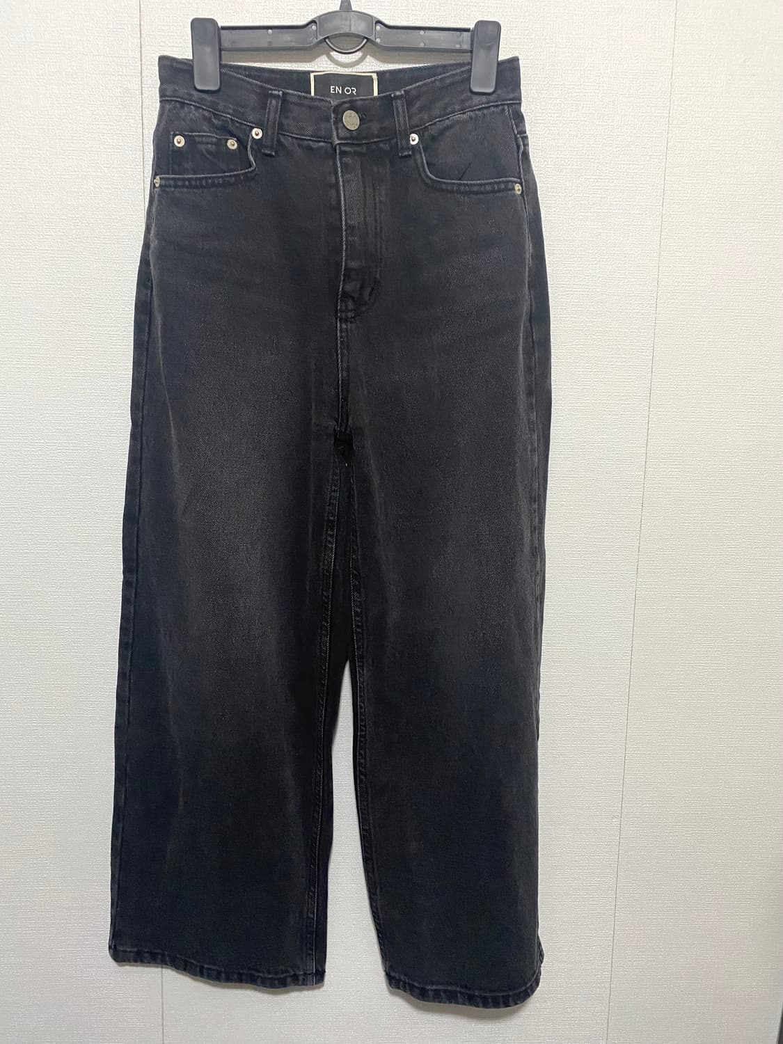 앤오르 데님 9부 와이드 바지 상품이미지1