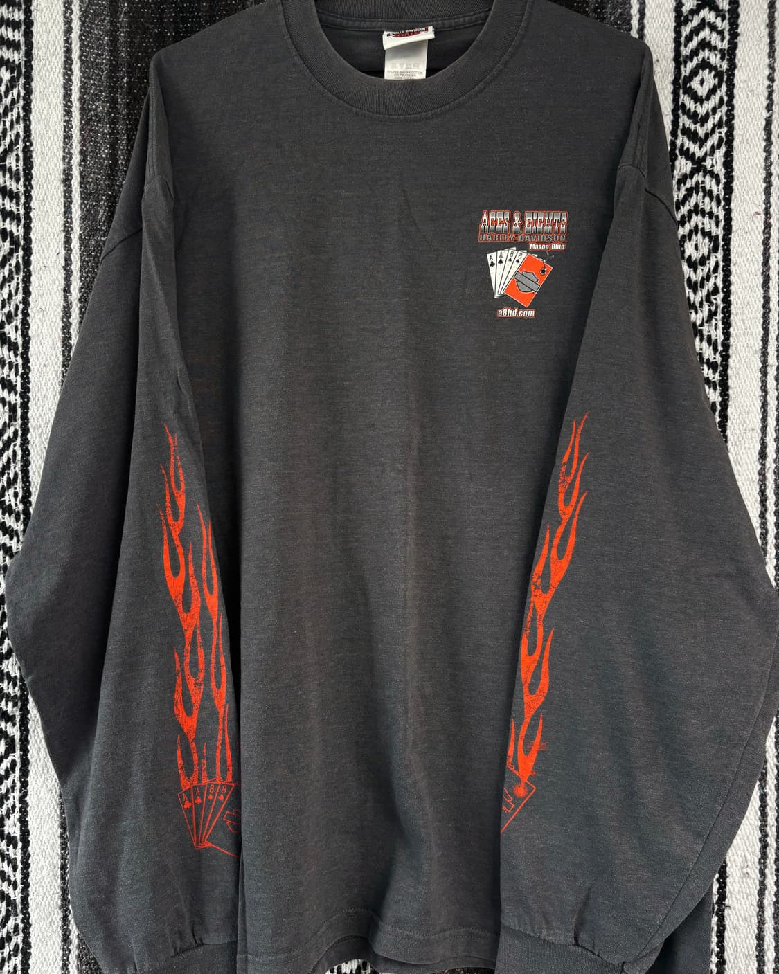 00s harley davidson Aces&Eights 포커 롱슬리브 상품이미지3