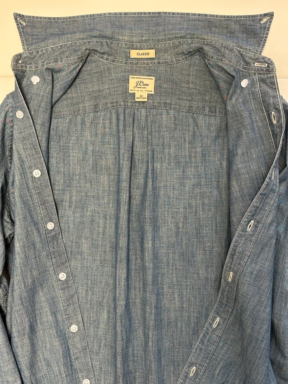 Indigo Japanese chambray shirt 상품이미지3