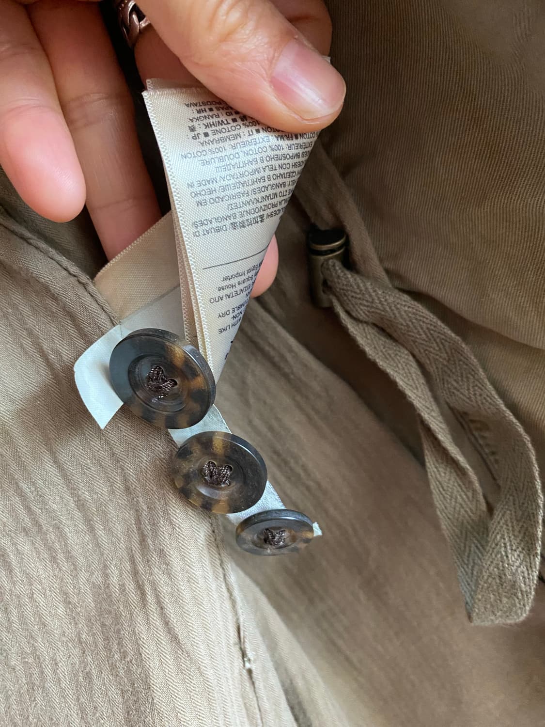 바나나 리퍼블릭 야상 자켓 XS 카키(새상품) 상품이미지8