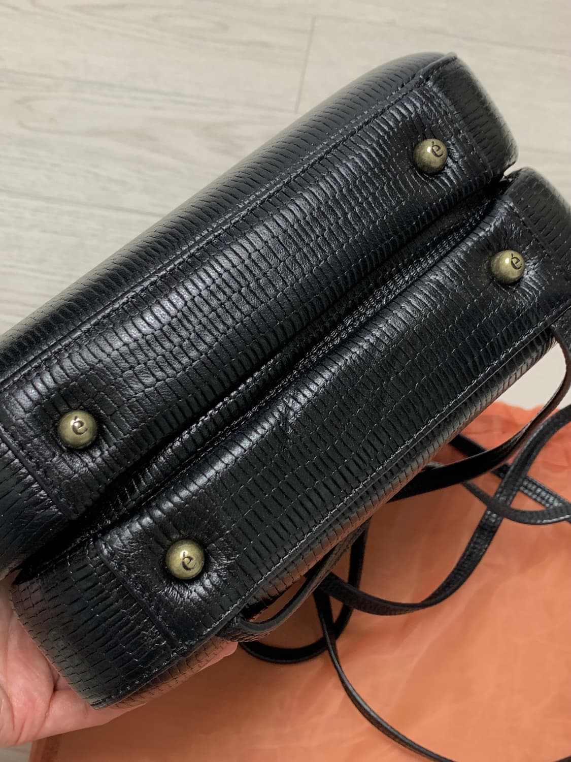 아카이브앱크 쉘틴백 리자드블랙 상품이미지4