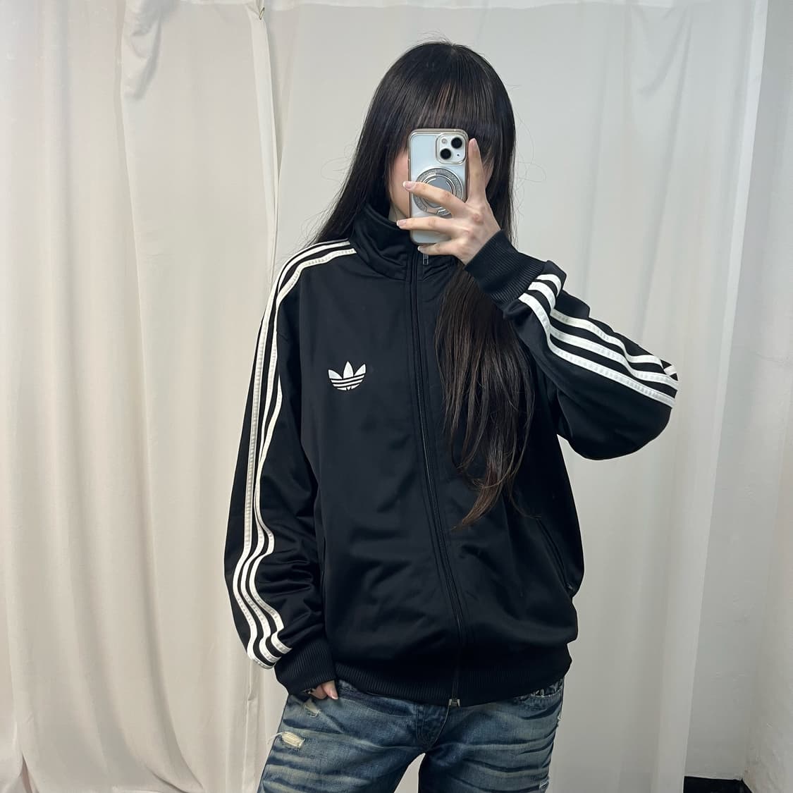 Adidas black old Firebird jersey 상품이미지1