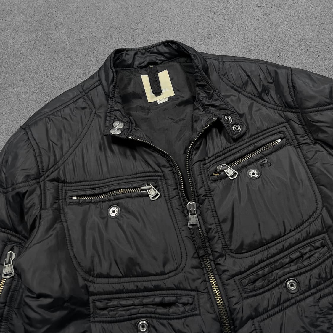 DIESEL 디젤 멀티지퍼 나일론 바이커 투웨이 자켓 상품이미지2