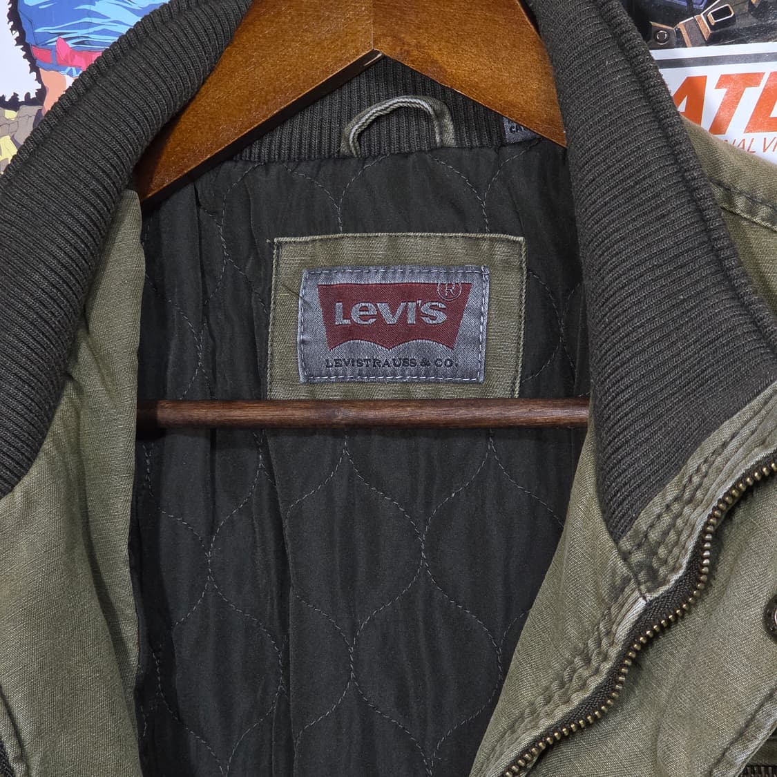 리바이스 카키 브라운 멀티포켓 누빔 자켓 상품이미지9