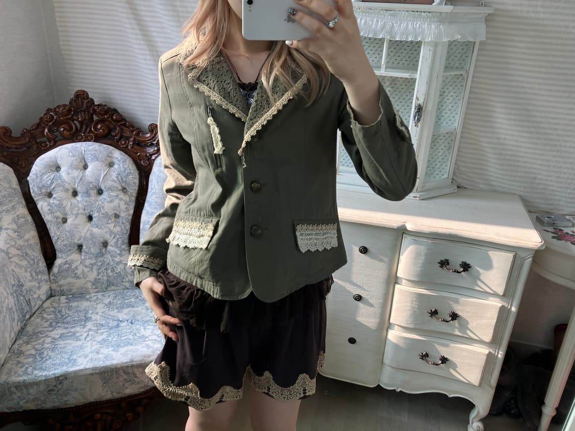 액시즈팜 앤틱 브라운 레이스 하프팬츠 상품이미지7