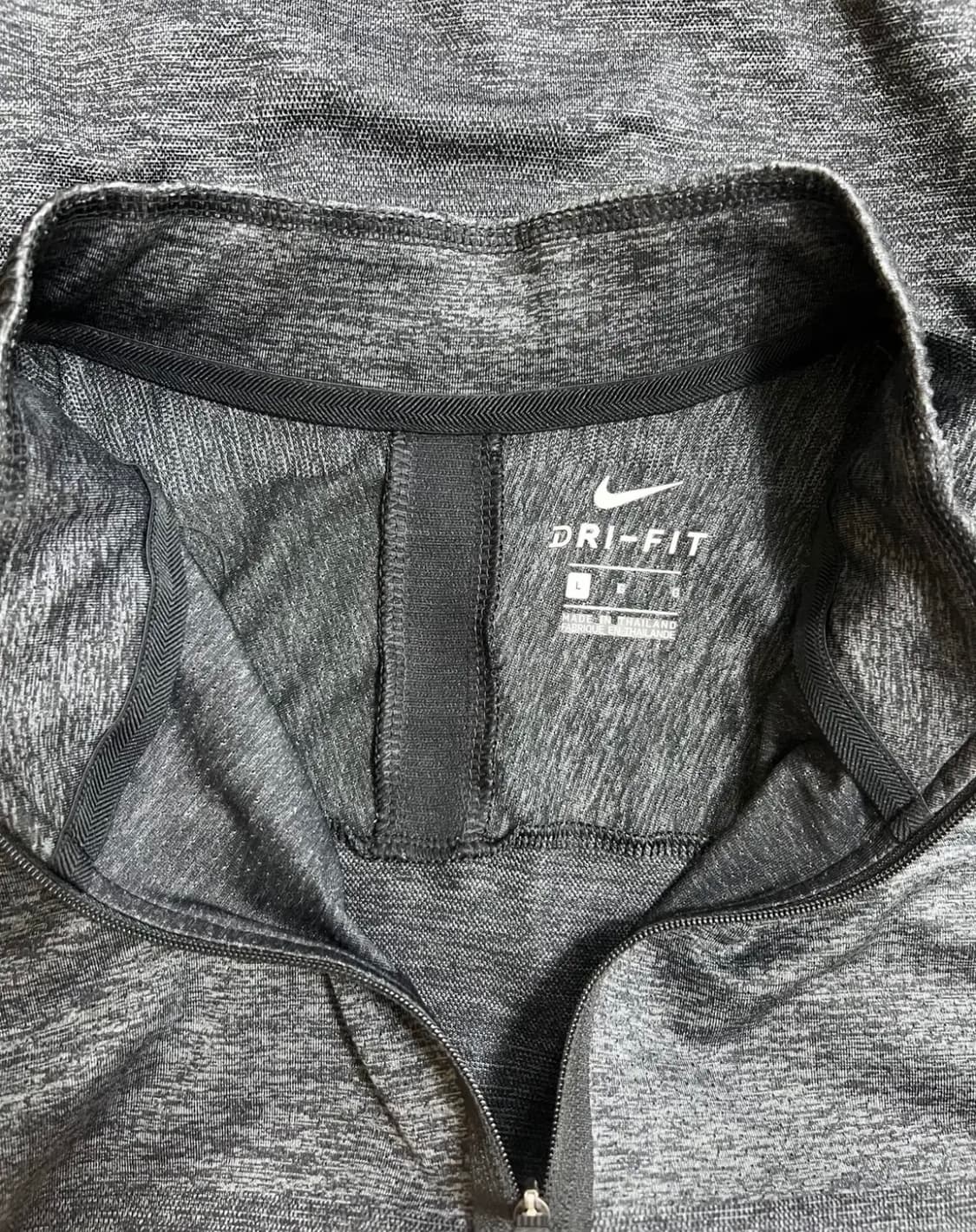 나이키 남성 그레이 반집업긴팔티셔츠 상품이미지5