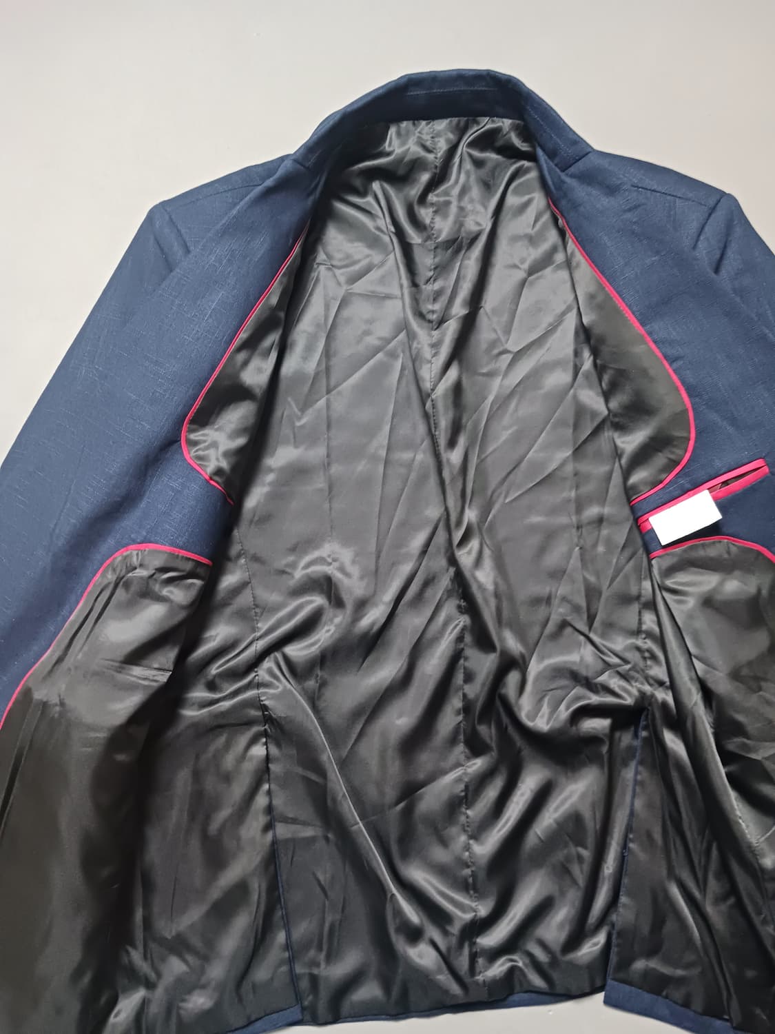 [2XL] 패턴 린넨 투버튼 블레이저 자켓 상품이미지5