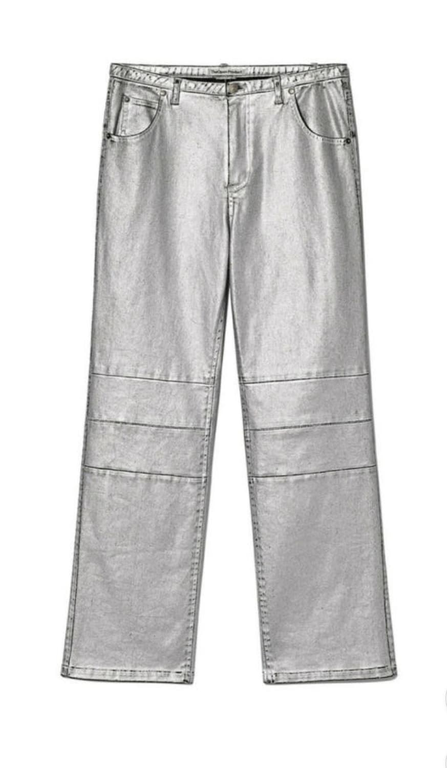 [OPEN YY] Silver Paneled Pants 실버 팬츠 상품이미지1