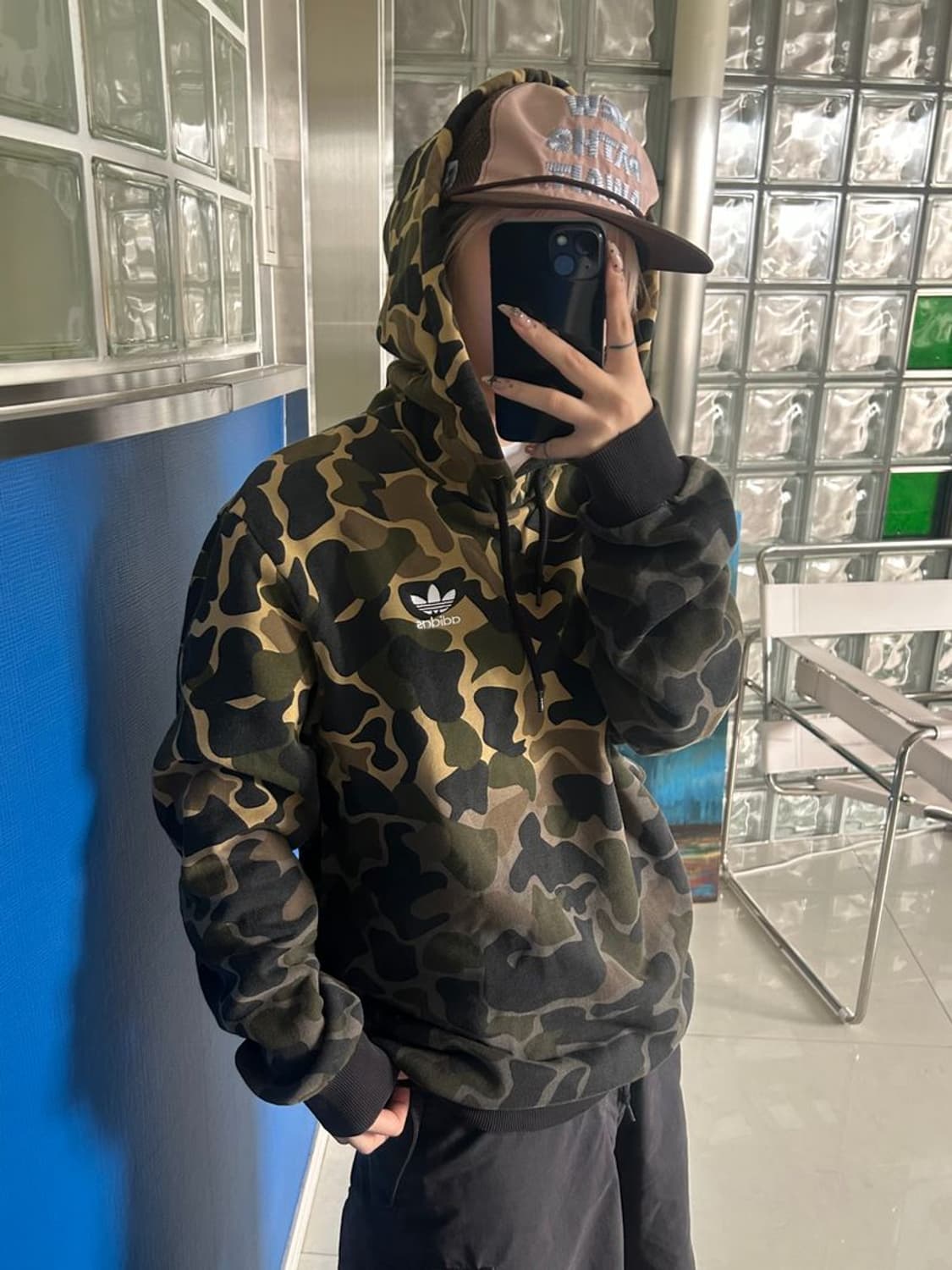 CAMO HOODED SWEATSHIRT 카모 후드티 상품이미지1