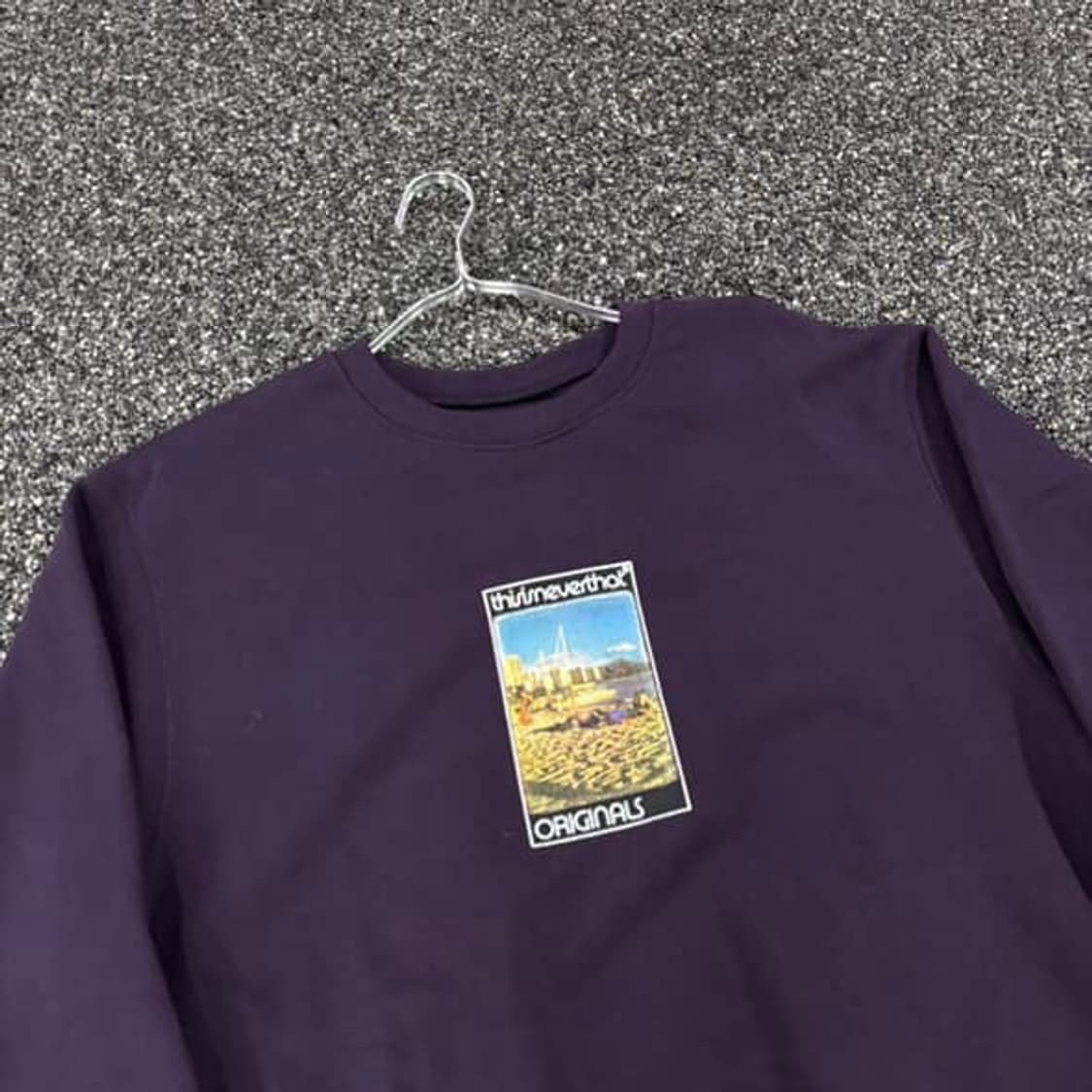 디스이즈네버댓 오리지널 퍼플 픽쳐로고 스웻 7000 상품이미지2