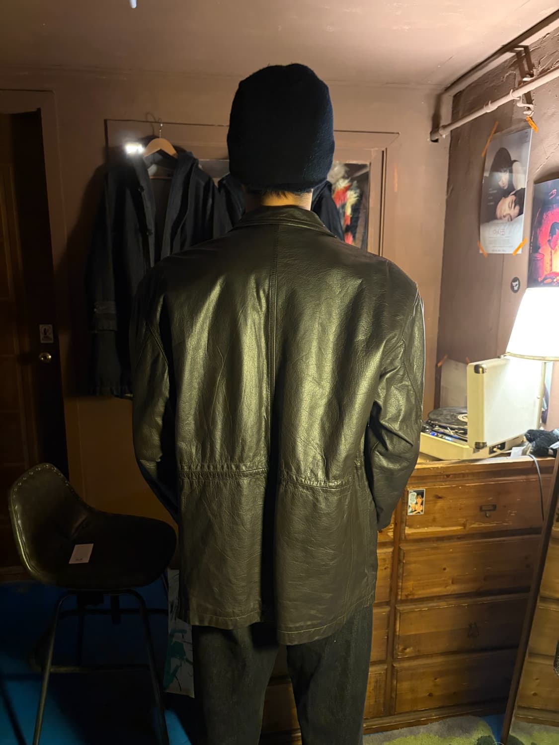 JAPANESE BROWN COW LEATHER BLAZER JACKET 상품이미지9