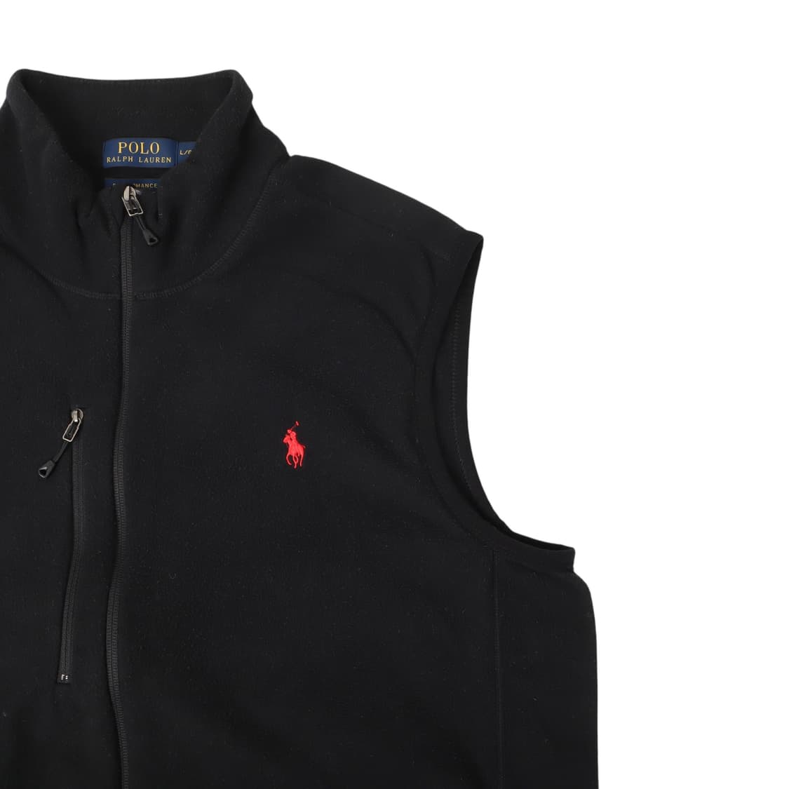 폴로 랄프로렌 블랙 플리스 집업 베스트 상품이미지3