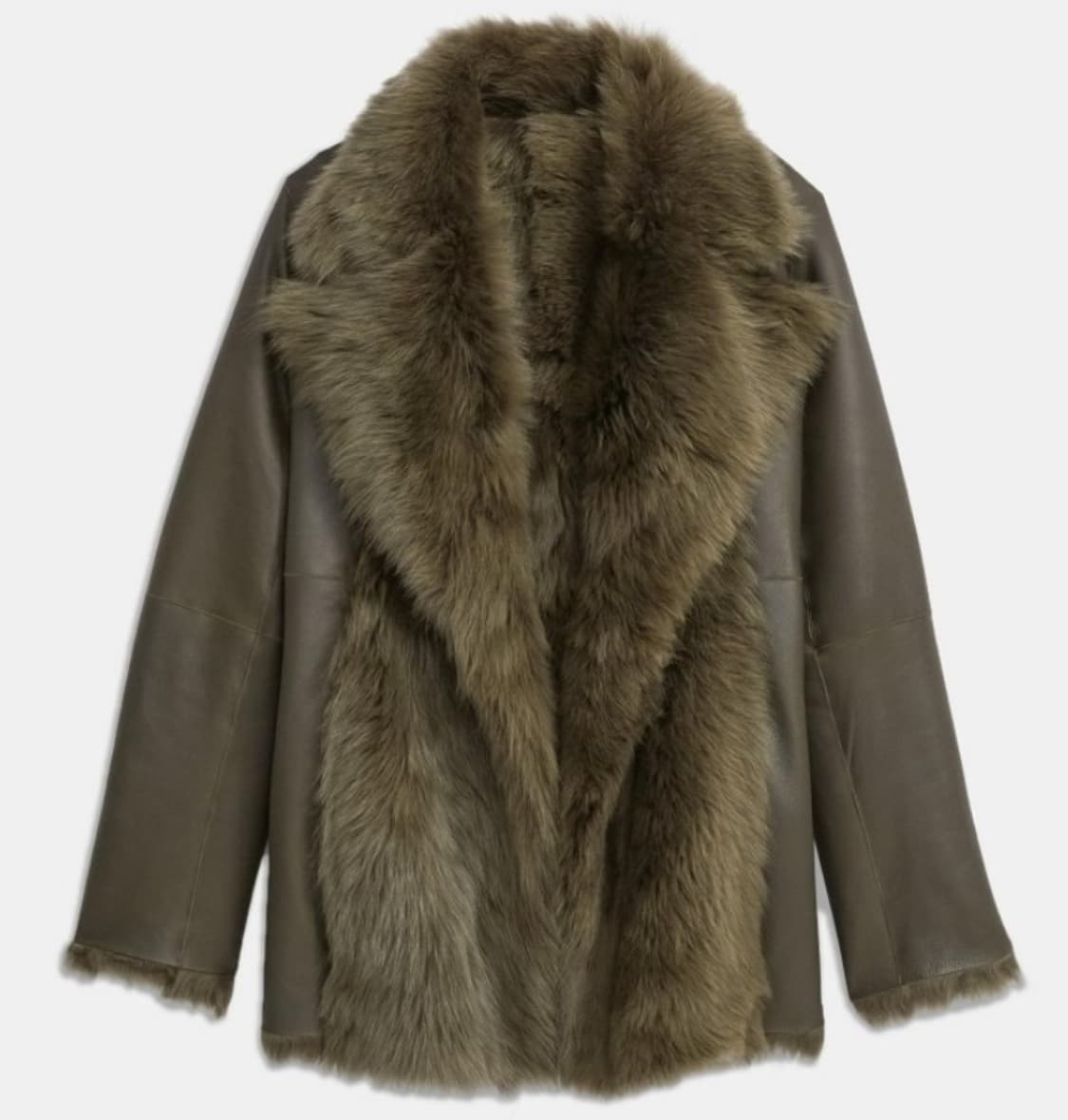 띠어리 리버서블 시어링 천연가죽 무스탕 점퍼 상품이미지1