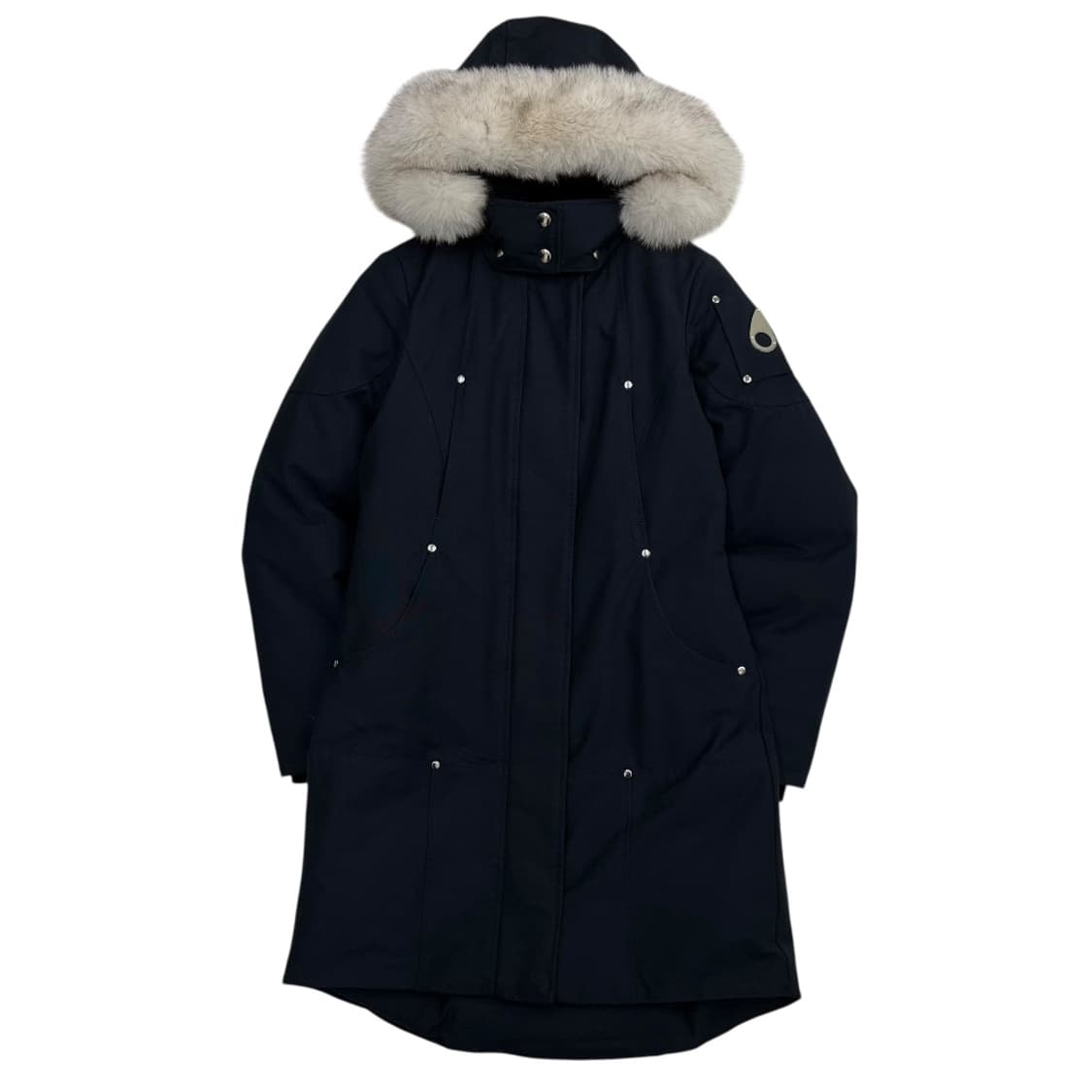 무스너클 울프죠 블랙 후드 스털링 롱패딩 상품이미지4