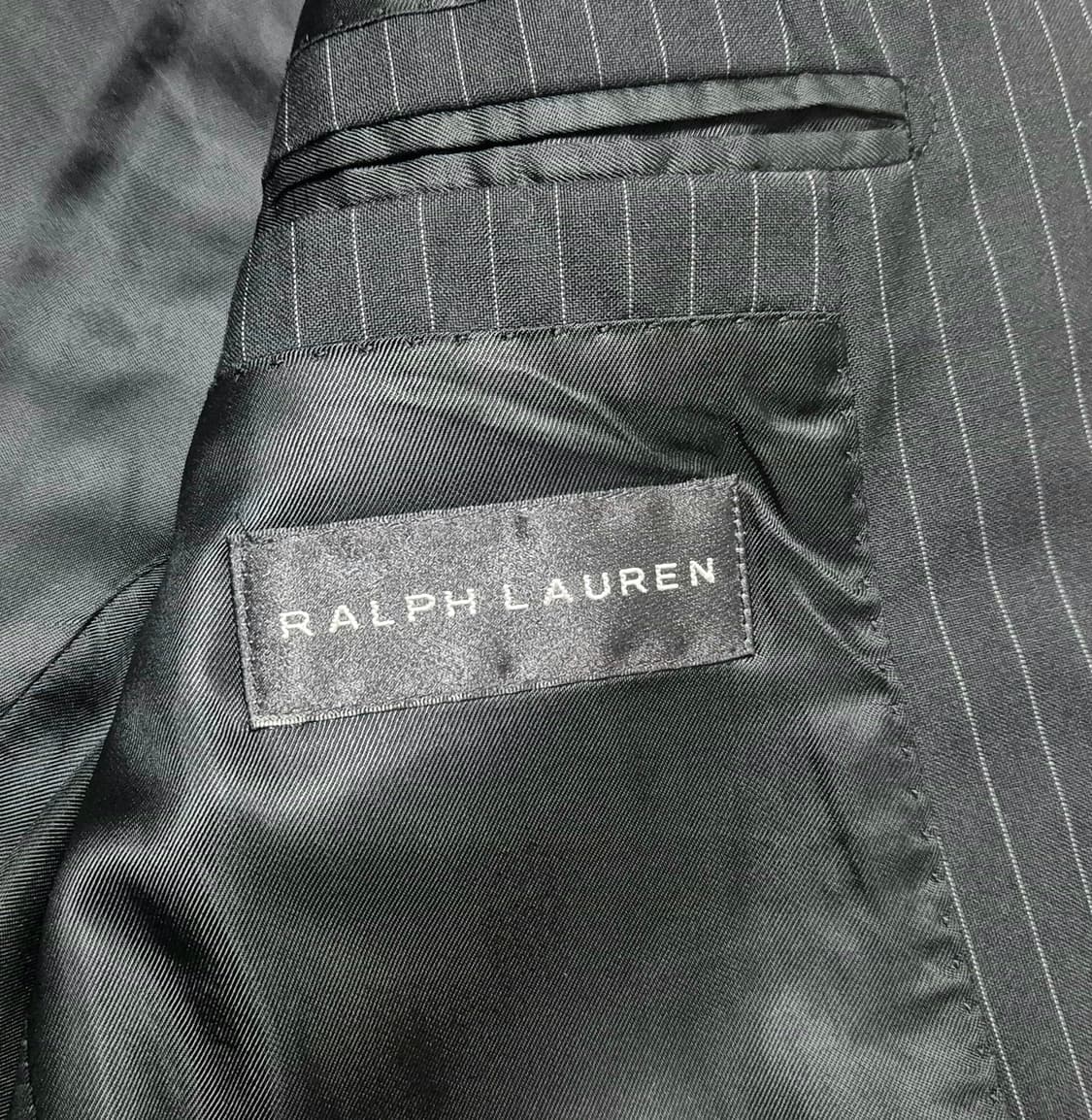 랄프로렌 블랙라벨 블랙 핀스트라이프 수트 상품이미지5