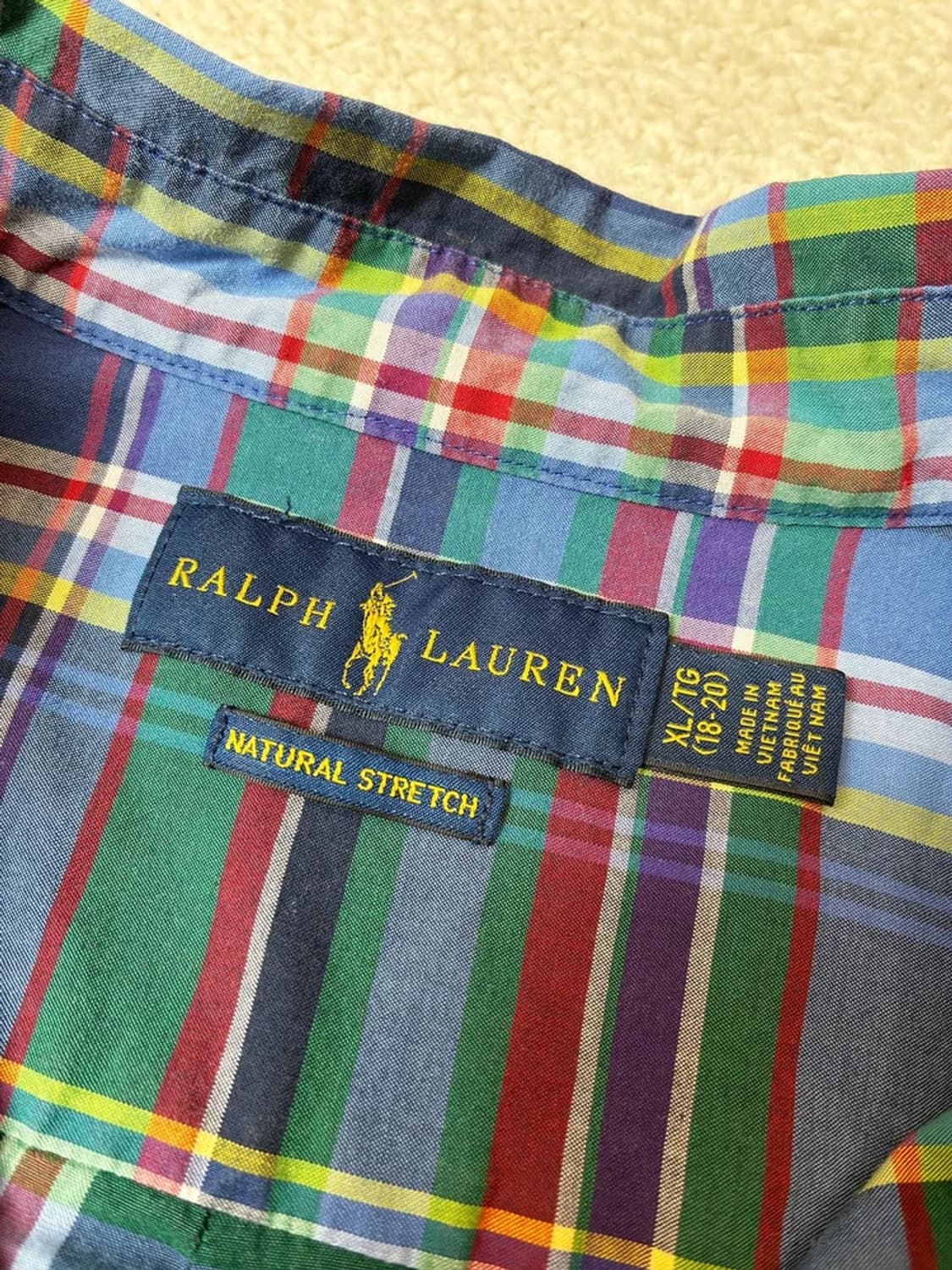 폴로 랄프로렌 내츄럴 스트레치 체크 셔츠 PN7936 상품이미지7