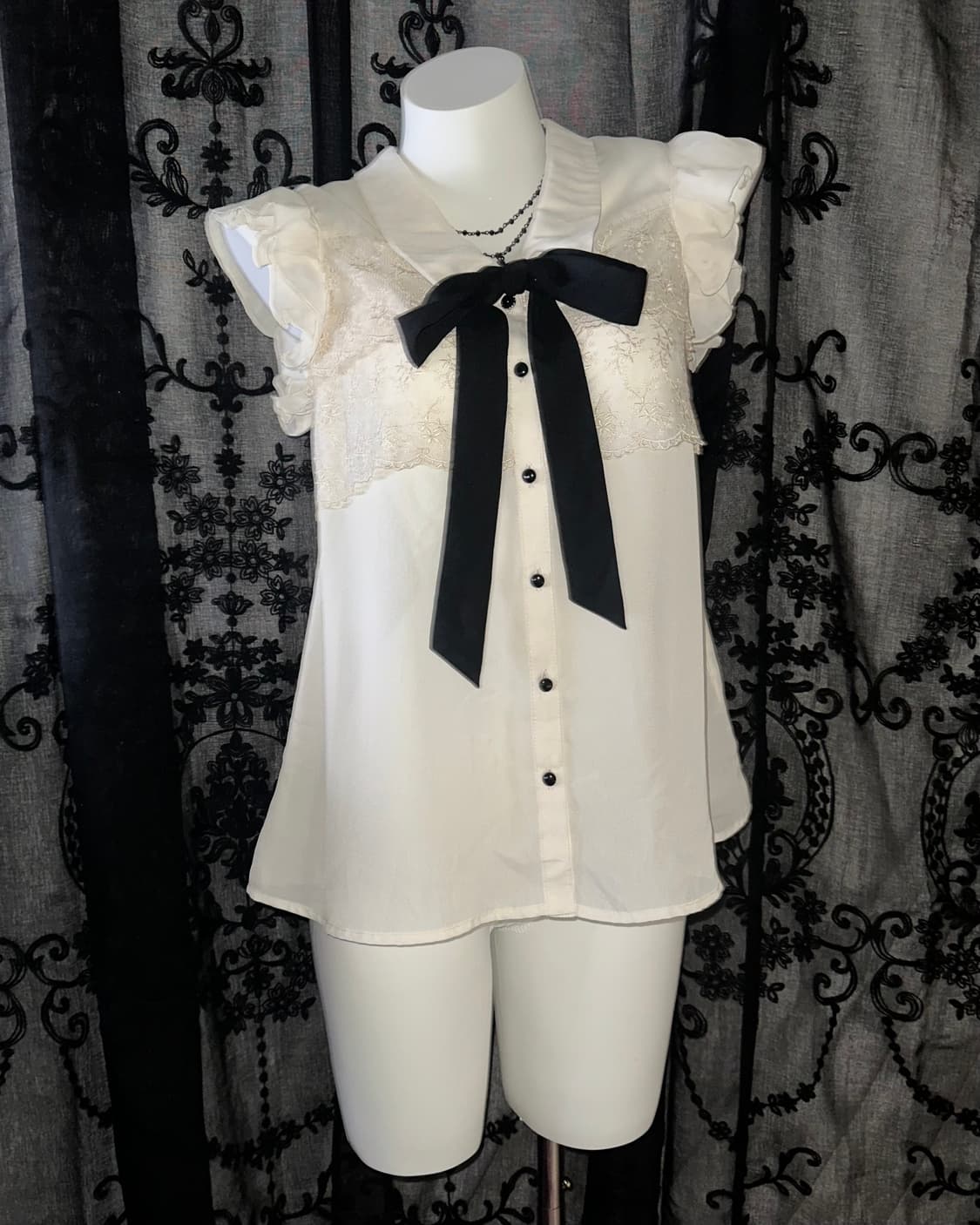 ribbon lace blouse 상품이미지1
