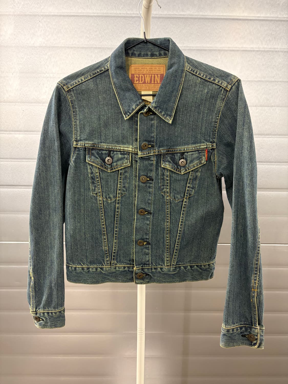 Edwin 90's vintage denim trucker jacket  상품이미지2