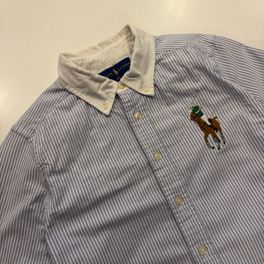 [M] 폴로 랄프로렌 빅포니 3 스트라이프 셔츠 D340 상품이미지3