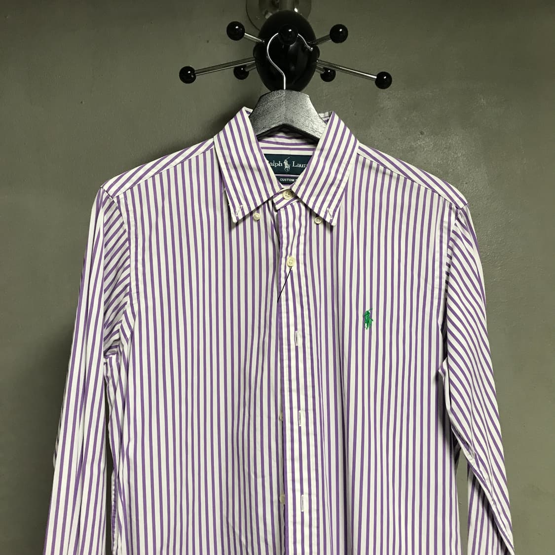 폴로 랄프로렌 스트라이프 셔츠 퍼플 S 상품이미지2