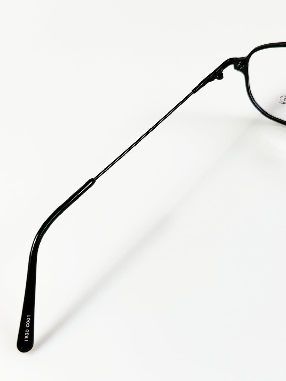 90s HATO 블랙 메탈 슬림 스퀘어 빈티지 안경 상품이미지7