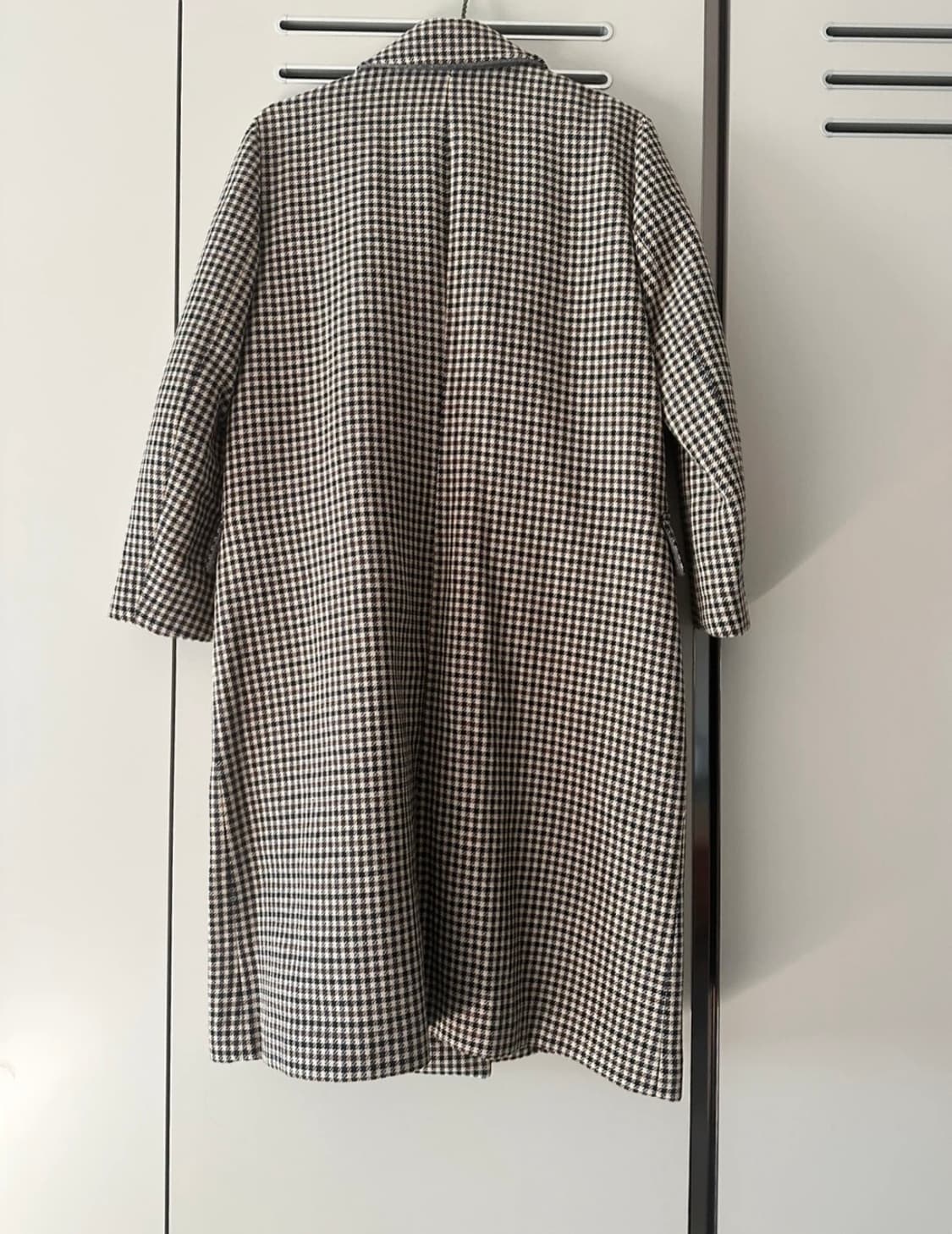 빈티지 체크 롱코트 상품이미지2