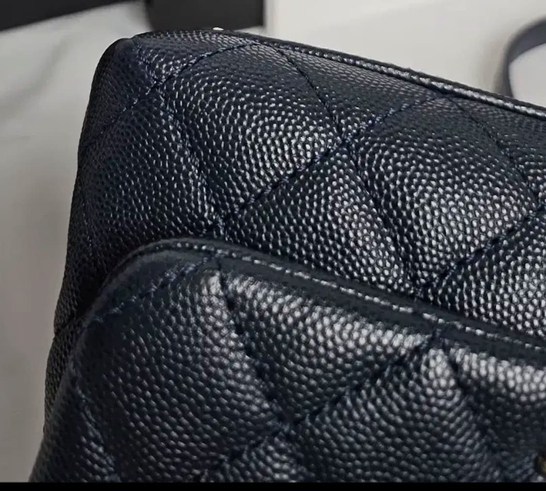 샤넬 코코핸들 31번대 미니 샴골 다크네이비 상품이미지5