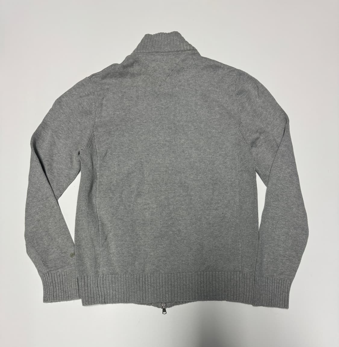 여성 타미힐피거 코튼 니트 집업 그레이 상품이미지2