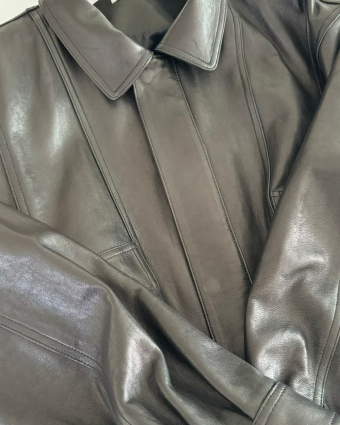 캐롤쇼페 대디레더자켓 누빔안감버전  상품이미지5