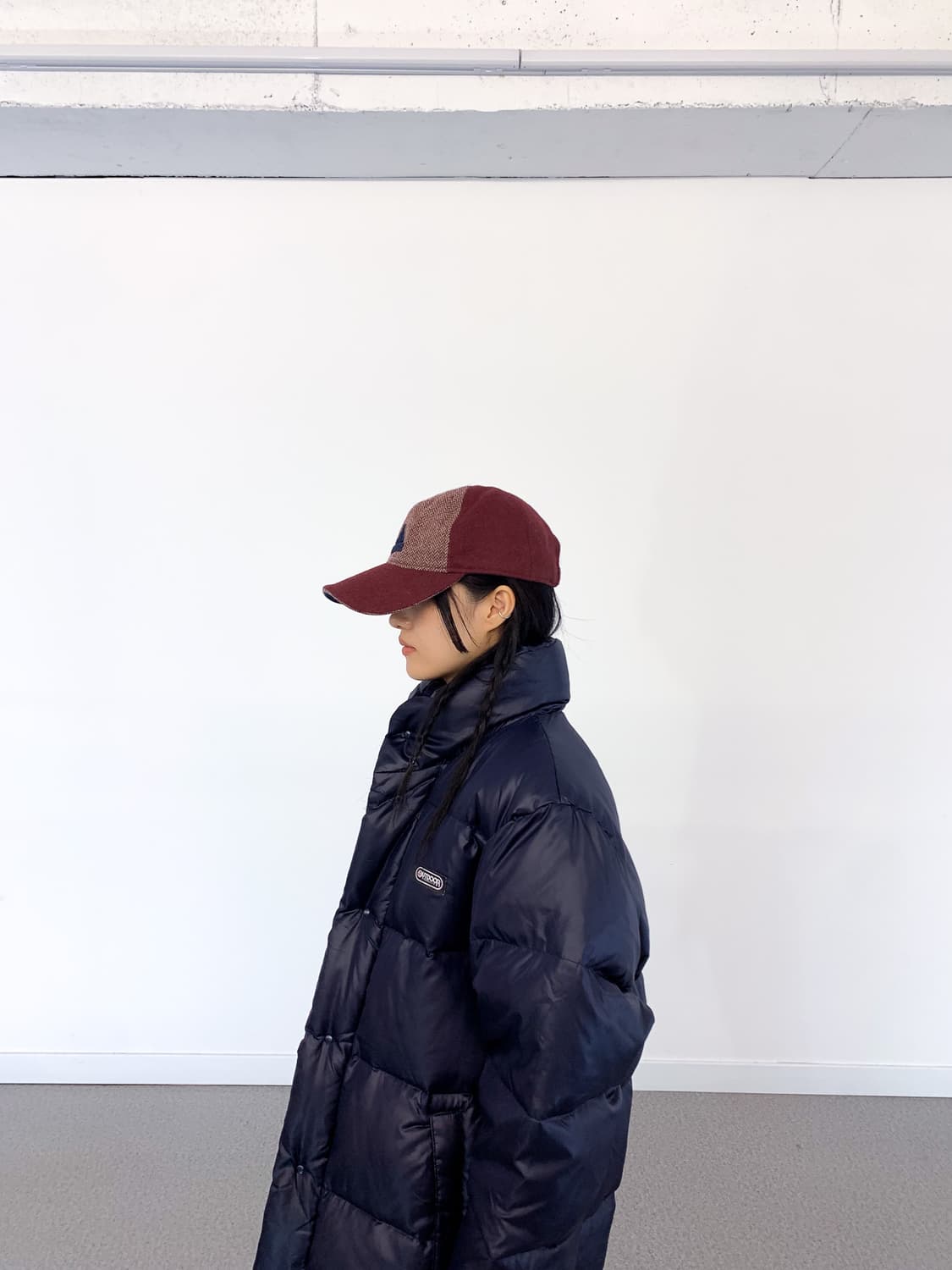 아디다스 빈티지 헤링본 울 볼캡 모자 상품이미지3