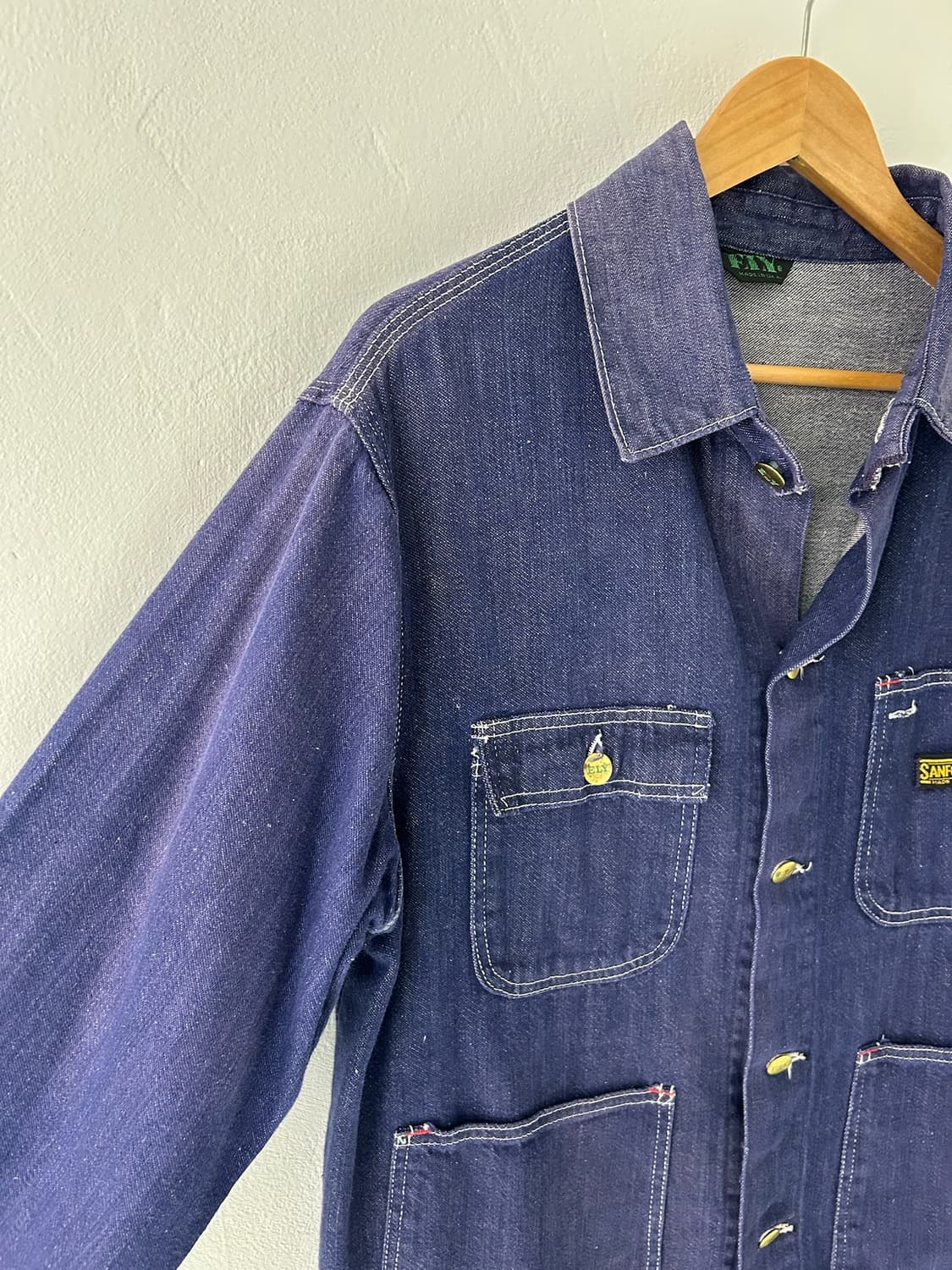60-70's Ely Railroad Denim Chore Jacket. 상품이미지4
