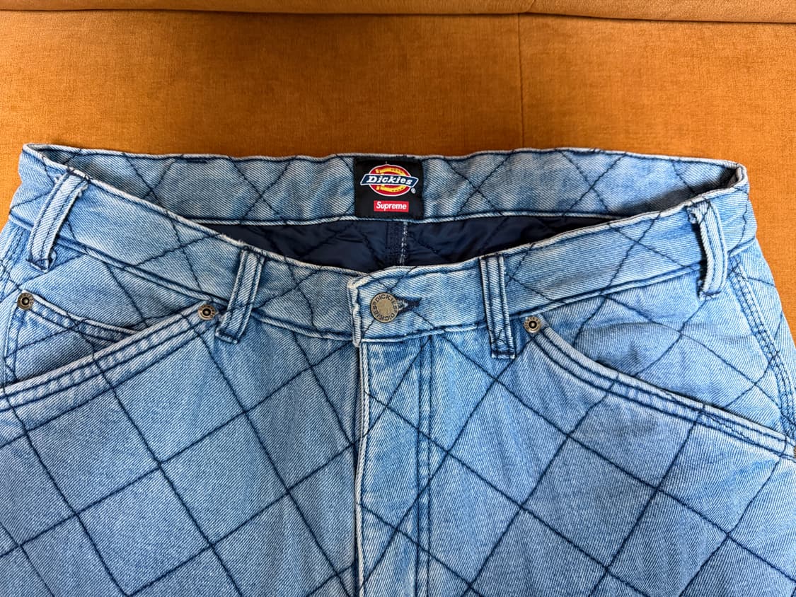 슈프림 디키즈 퀄티드 더블 니 페인터 팬츠 상품이미지5