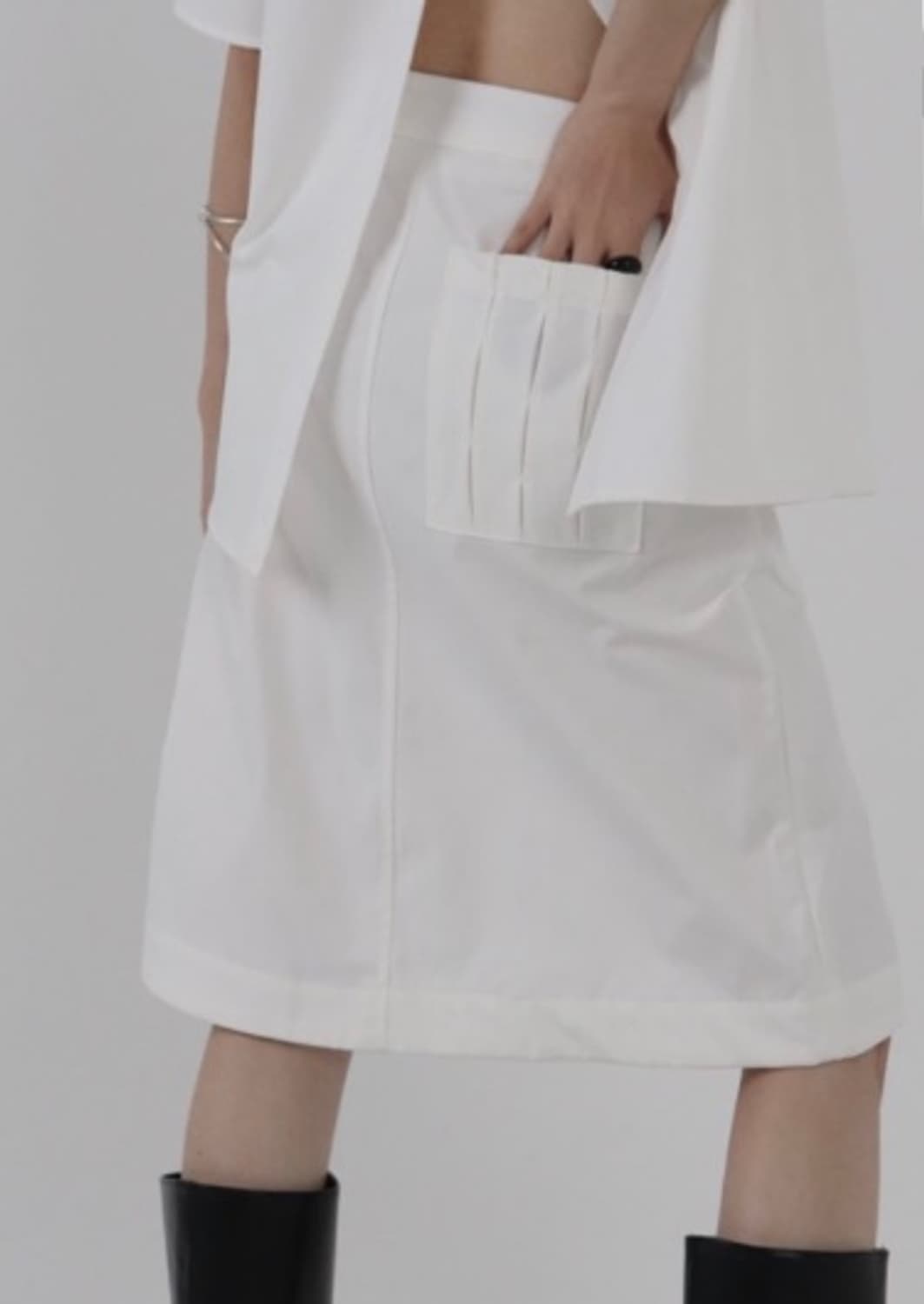 트리밍버드 Inverted pleats setup-skirt 상품이미지1