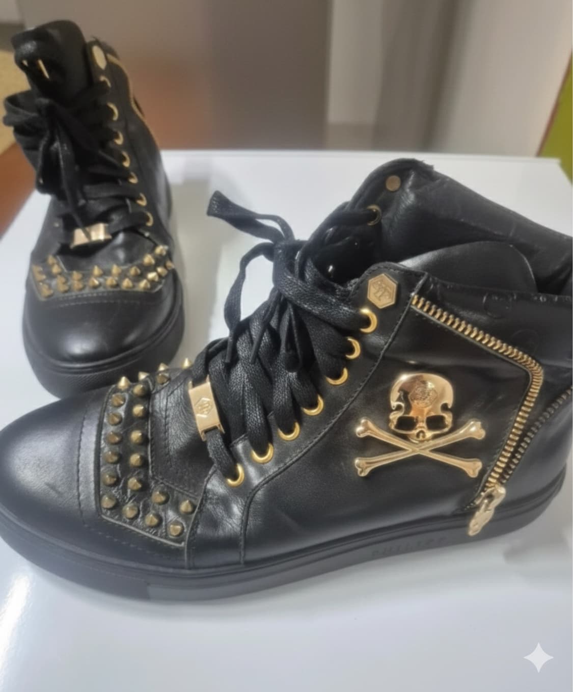Philip Plein black hightop sneakers 상품이미지1