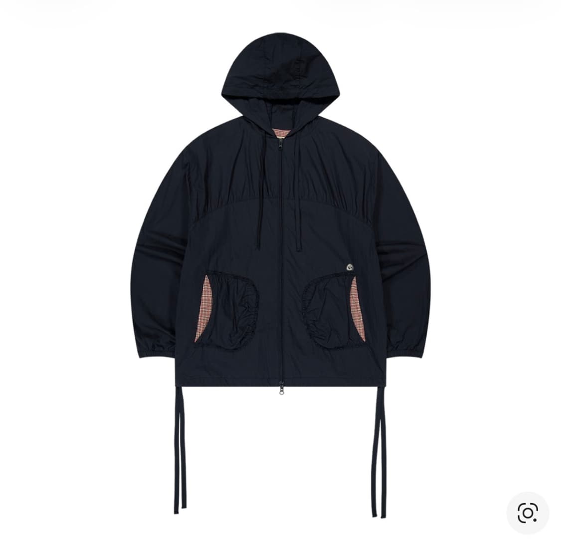 코이세이오 체크 링클스 윈드 브레이커 네이비 상품이미지1