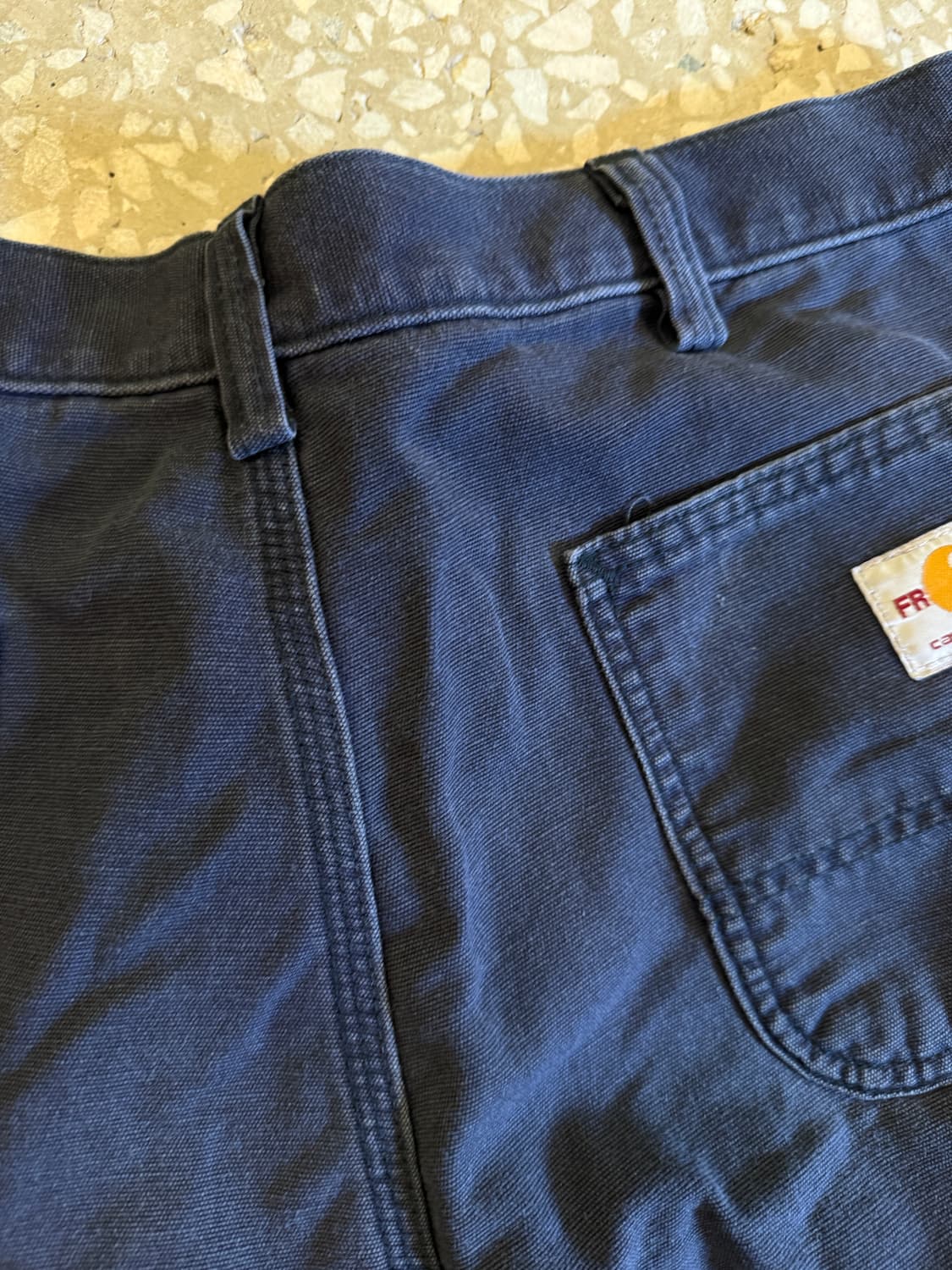 칼하트 카고 워크팬츠 네이비 워시드 36x33 상품이미지6