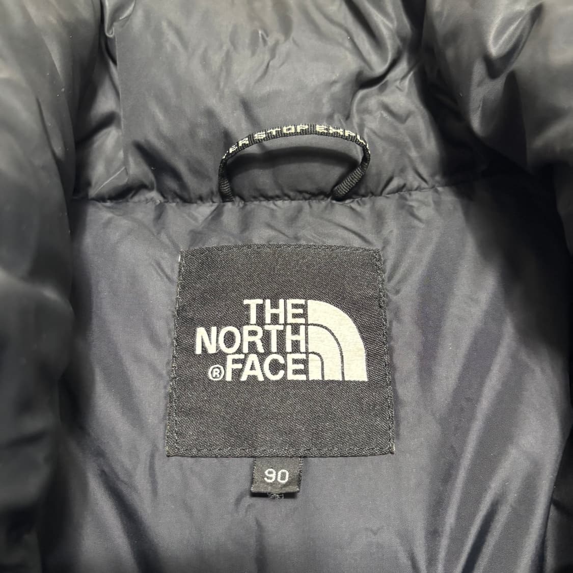 90 노스페이스 700 블랙 블루 눕시 패딩 상품이미지4