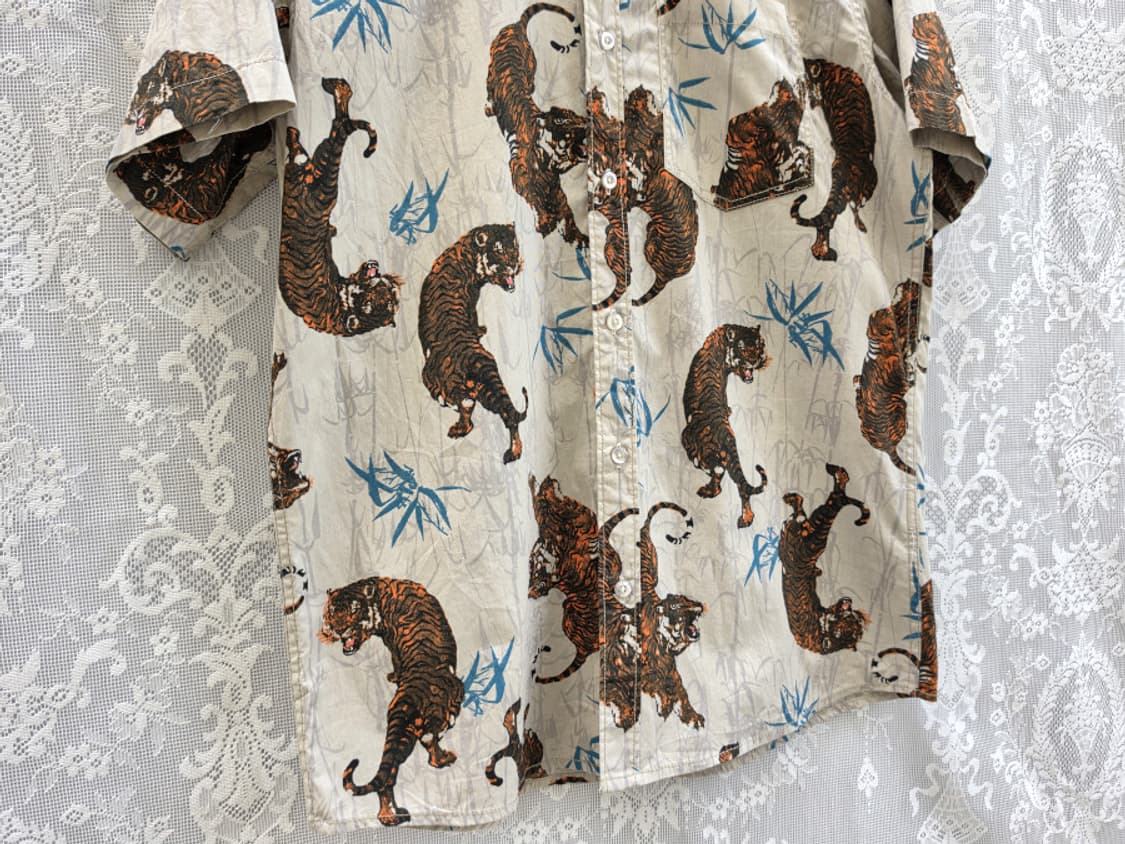 마이클 알렉산더 타이거 프린트 셔츠 상품이미지3
